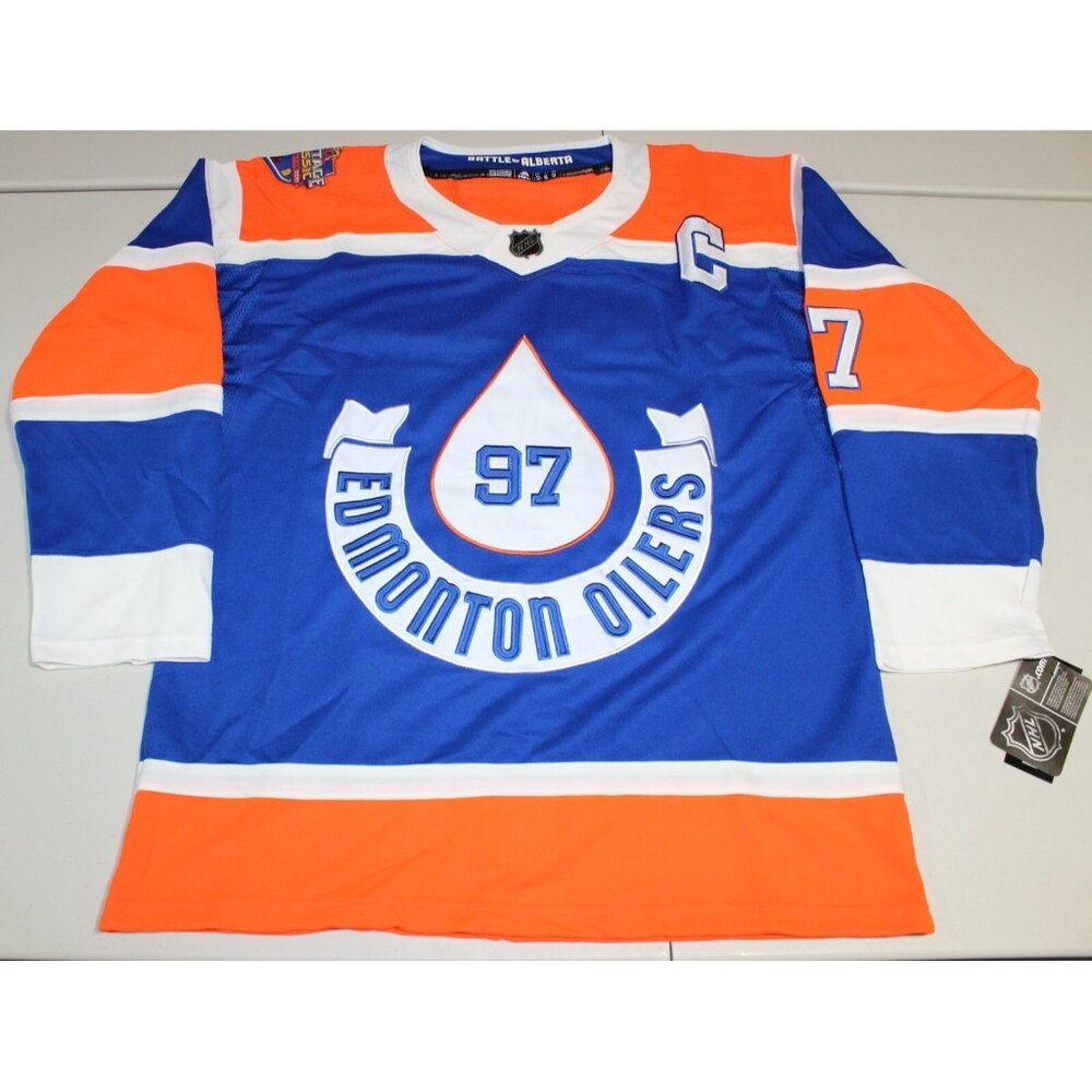 NHL Edmonton Oilers Connor McDavid #97 2023 Heritage Classic Jersey 54 XL NWT